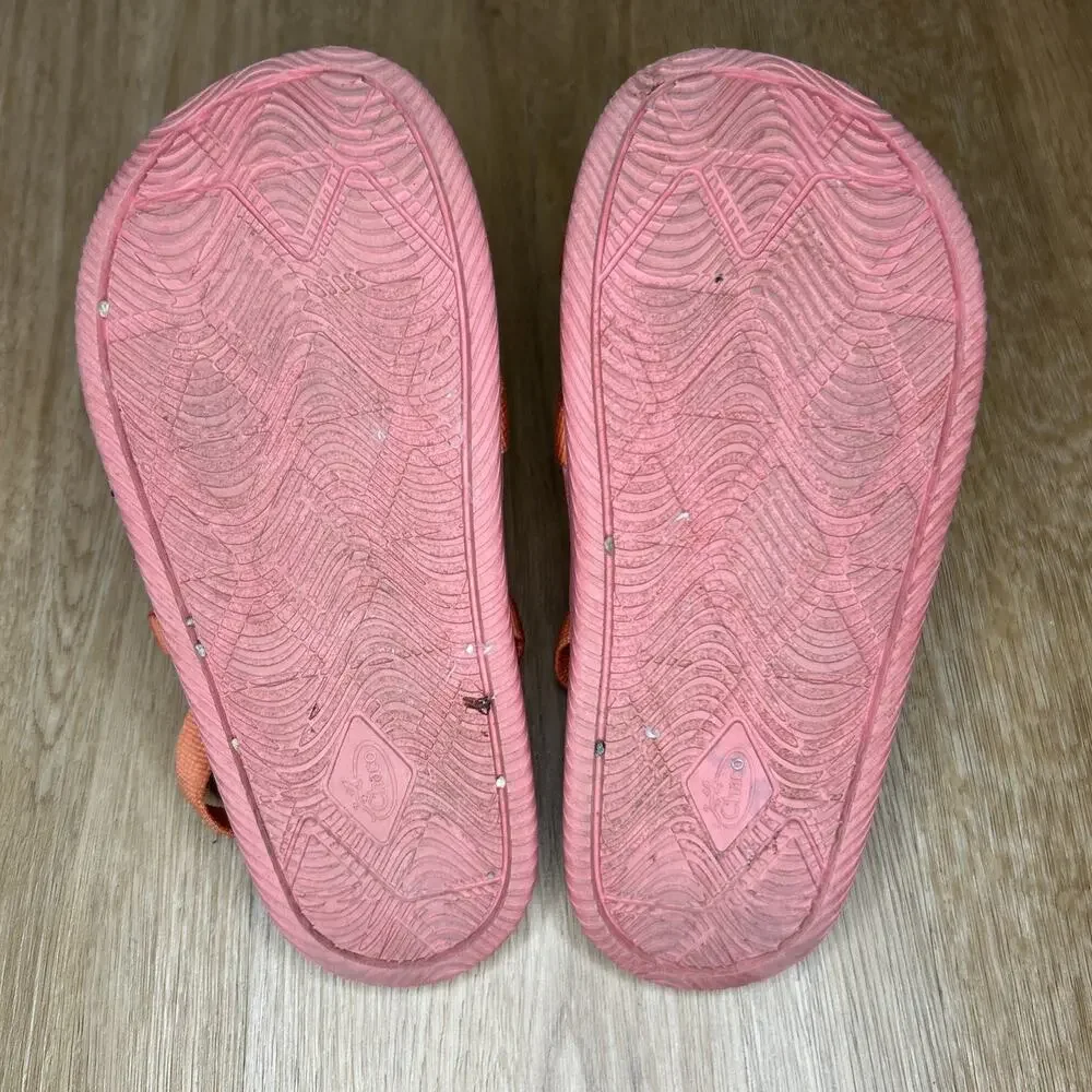 Chaco Kids' Youth Size 3 Chillos Sport Sandals Pink Adjustable Straps Water Shoe